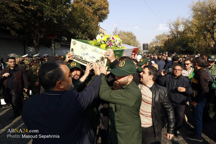 Photos: Funeral ceremony of 4 unidentified martyrs held in Tabriz