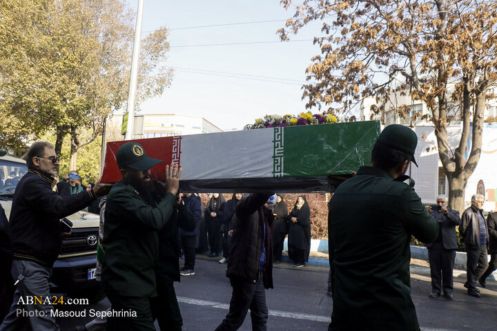 Photos: Funeral ceremony of 4 unidentified martyrs held in Tabriz