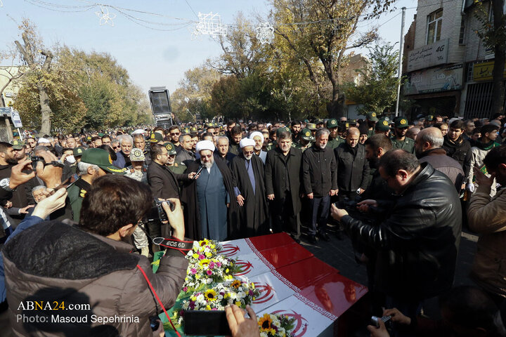 Photos: Funeral ceremony of 4 unidentified martyrs held in Tabriz