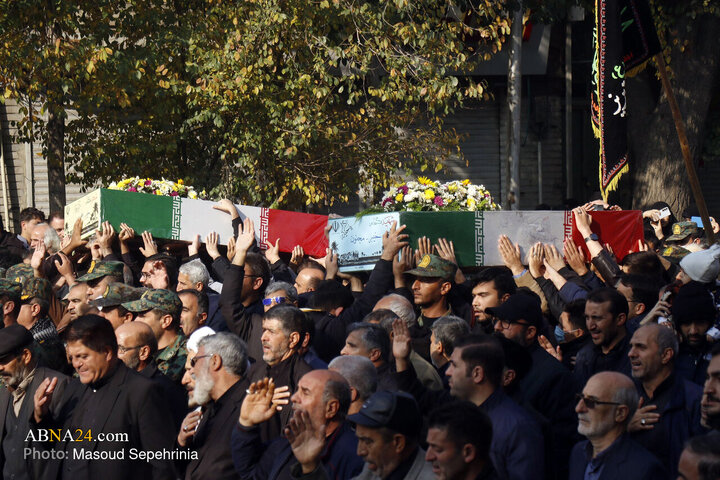 Photos: Funeral ceremony of 4 unidentified martyrs held in Tabriz
