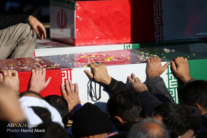 Photos: Funeral ceremony of 7 unidentified martyrs held in Qom