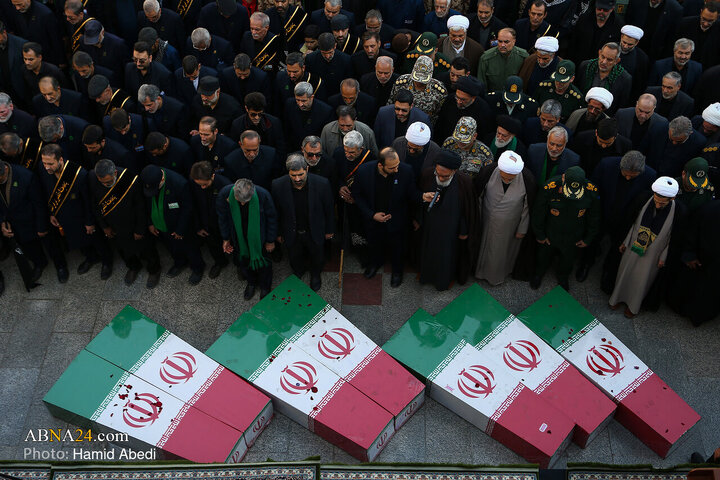 Photos: Funeral ceremony of 7 unidentified martyrs held in Qom