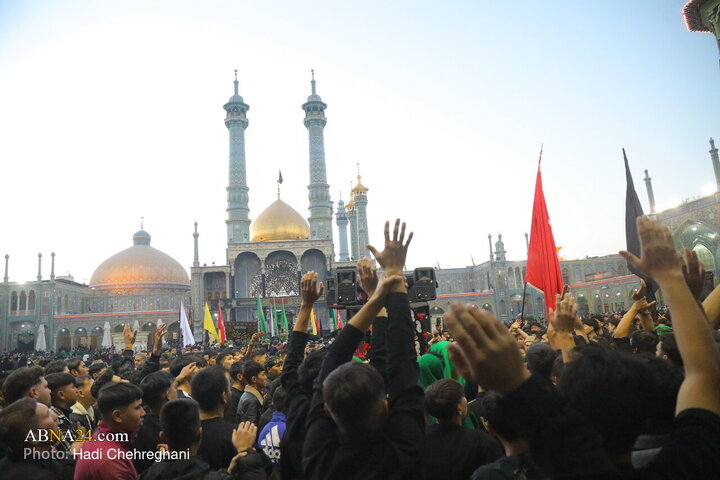 Photos: Hazrat Zahra mourning ceremony held at Fatima Masoumah holy shrine