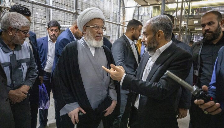 تقرير مصور/ تواصل العمل في مشروع سرداب باب قبلة لحرم الإمام الحسين (ع)