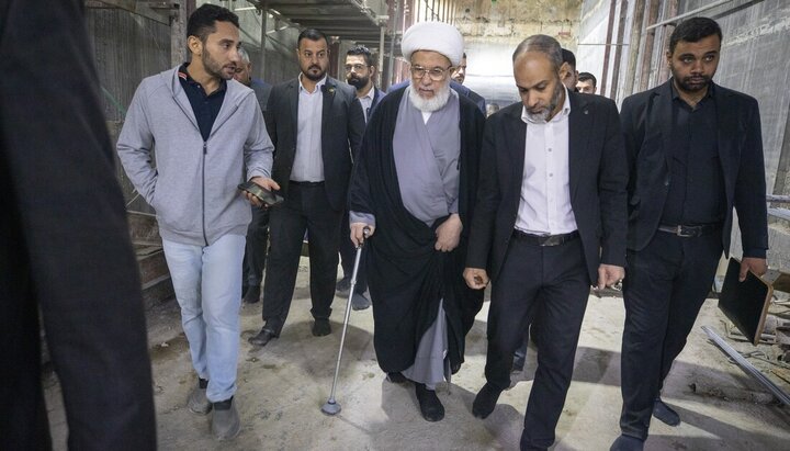 تقرير مصور/ تواصل العمل في مشروع سرداب باب قبلة لحرم الإمام الحسين (ع)