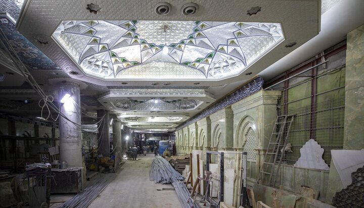 تقرير مصور/ تواصل العمل في مشروع سرداب باب قبلة لحرم الإمام الحسين (ع)