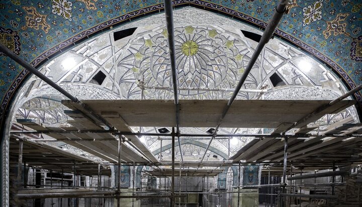 تقرير مصور/ تواصل العمل في مشروع سرداب باب قبلة لحرم الإمام الحسين (ع)