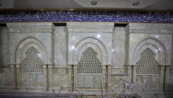 تقرير مصور/ تواصل العمل في مشروع سرداب باب قبلة لحرم الإمام الحسين (ع)