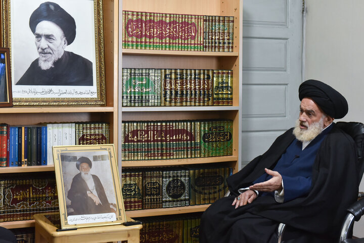 Photos: Organizers of Ayatollah Milani Commemoration Congress meet Ayatollah Hosseini Amoli