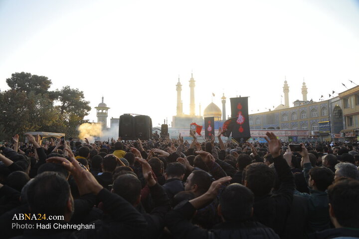 Informe fotográfico | Ceremonia de luto por Hazrat Zahra celebrada en el Santuario Puro de la Excelencia Fátima Masuma (la paz sea con ella)