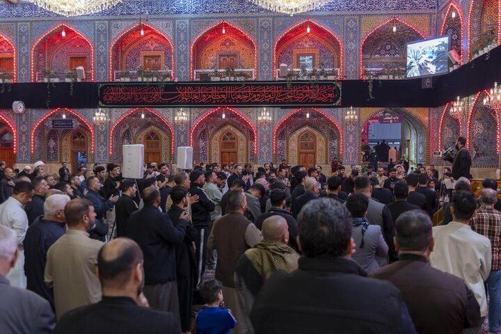 تقرير مصور/  إقامة مجلس عزاء بذكرى شهادة السيدة الزهراء (عليها السلام) في الصحن الشريف لأبي الفضل العباس (عليه السلام)