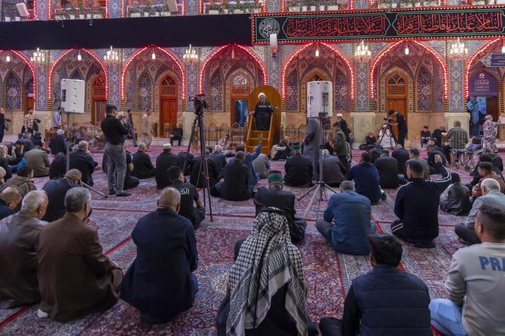 تقرير مصور/  إقامة مجلس عزاء بذكرى شهادة السيدة الزهراء (عليها السلام) في الصحن الشريف لأبي الفضل العباس (عليه السلام)