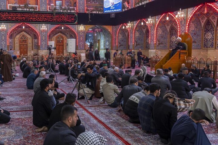 تقرير مصور/  إقامة مجلس عزاء بذكرى شهادة السيدة الزهراء (عليها السلام) في الصحن الشريف لأبي الفضل العباس (عليه السلام)