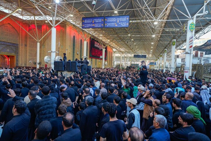 تقرير مصور/ مشاركة واسعة بإحياء ذكرى استشهاد السيدة فاطمة الزهراء (ع) في حرم أمير المؤمنين (ع)