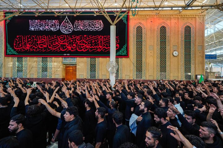 تقرير مصور/ مشاركة واسعة بإحياء ذكرى استشهاد السيدة فاطمة الزهراء (ع) في حرم أمير المؤمنين (ع)