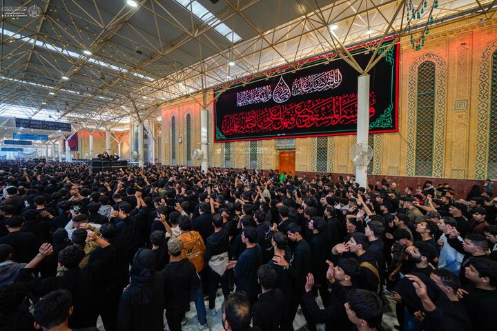 تقرير مصور/ مشاركة واسعة بإحياء ذكرى استشهاد السيدة فاطمة الزهراء (ع) في حرم أمير المؤمنين (ع)