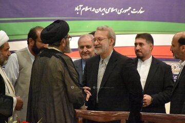 تصویری رپورٹ| قائد ملت جعفریہ پاکستان علامہ سید ساجد علی نقوی کی  ڈاکٹر علی لاریجانی سے اسلام آباد میں ملاقات