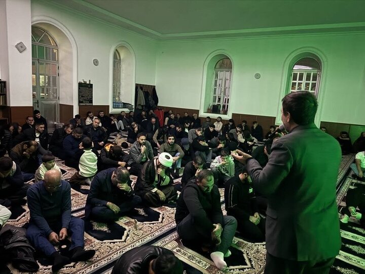 تقرير مصور/ مجلس عزاء استشهاد السيدة فاطمة الزهراء (ع) في مسجد الإمام الحسن (ع) بمدينة مارنولي الجورجية