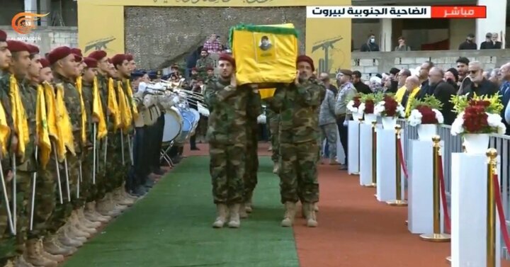 Video | Prosesi Pemakaman Komandan Senior Hizbullah Lebanon dan Rekan-rekannya di Dahiyeh, Beirut Selatan