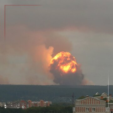 Pagsabog ng Isang Base ng Misayl sa Rusya