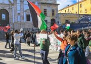 Informe fotográfico | Las protestas pro-Palestina paralizan Italia y alteran vuelos y servicios ferroviarios