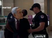 Video | Penangkapan Seorang Demonstran Bermasker Netanyahu di Gedung Kongres Amerika