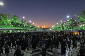 写真ニュース｜ハズラト・アッバース（彼に安らぎあれ）の聖なる霊廟における金曜の夜の記念行事