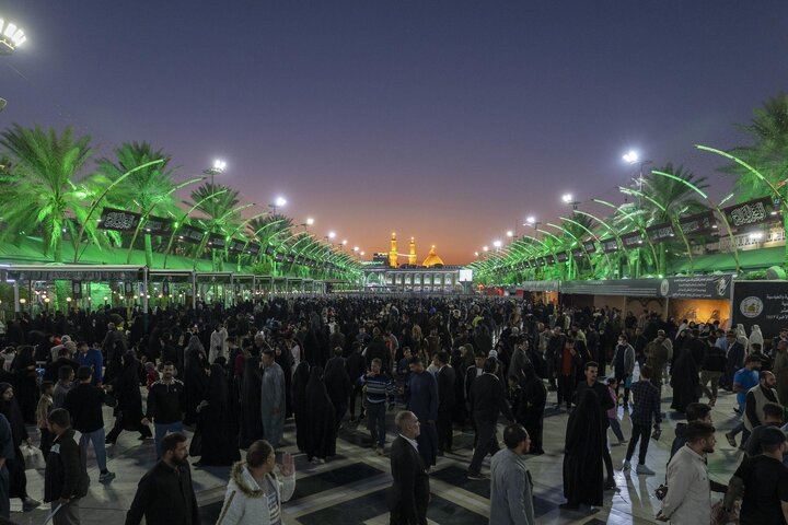 写真ニュース｜ハズラト・アッバース（彼に安らぎあれ）の聖なる霊廟における金曜の夜の記念行事