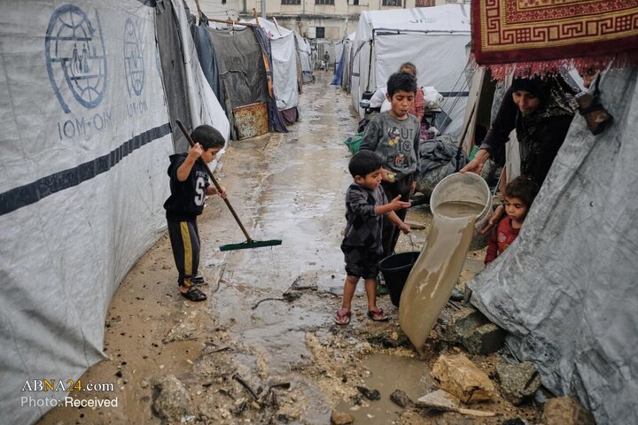 Foto / Gazze'nin Kış Yağmurları, İki Yıllık Savaş Sonrası Filistinlilerin Yeni Felaketi
