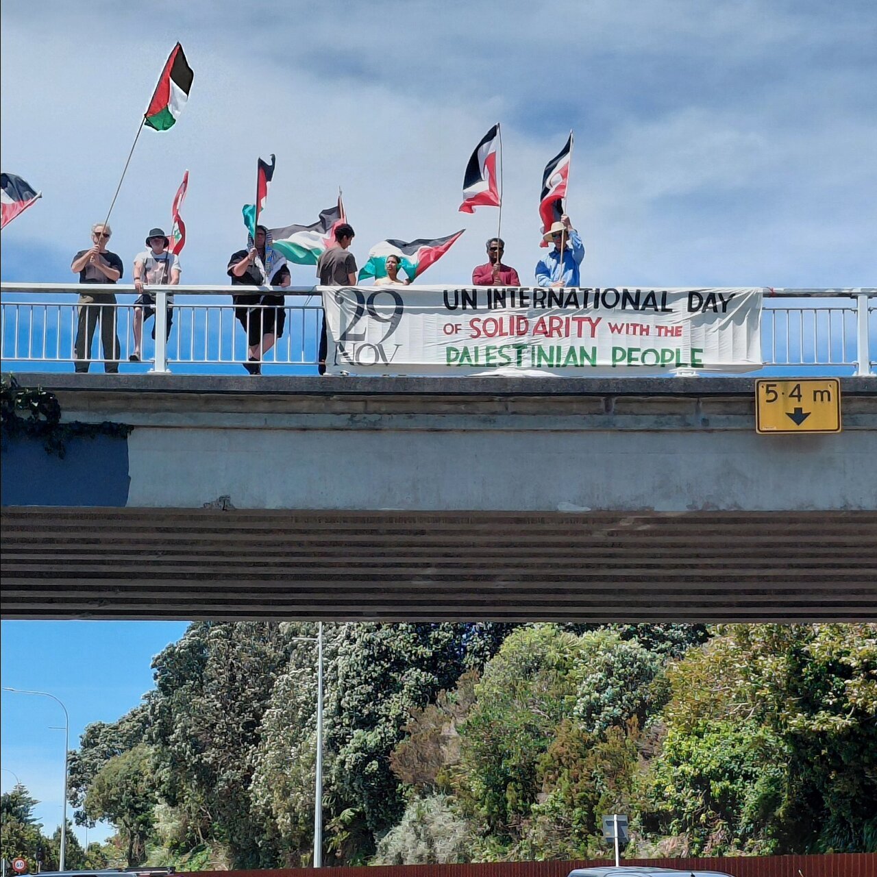 حامیان فلسطین در نیوزیلند خواستار قطع روابط با اسرائیل شدند + تصاویر