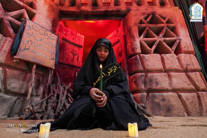 دسته‌ عزای نوجوانان در حرم کاظمین شهادت حضرت فاطمه زهرا