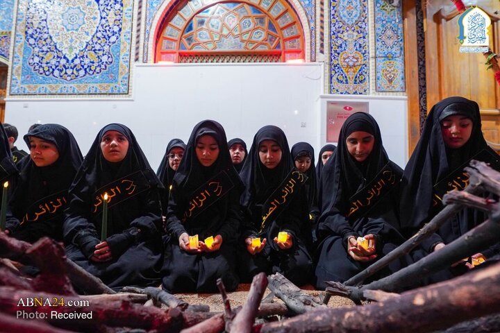 دسته‌ عزای نوجوانان در حرم کاظمین شهادت حضرت فاطمه زهرا