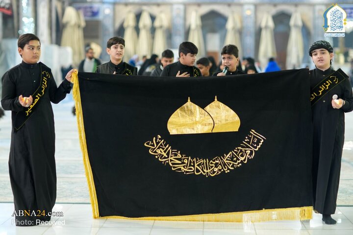 دسته‌ عزای نوجوانان در حرم کاظمین شهادت حضرت فاطمه زهرا