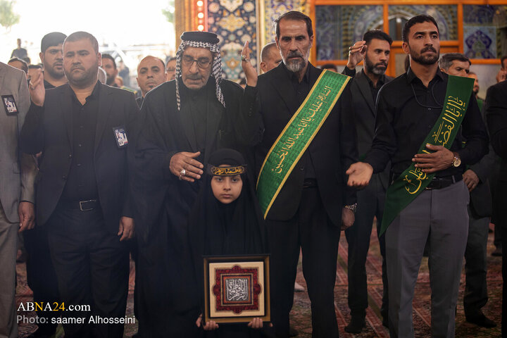 ဟဇရသ် အဘာစ် (အ.စ) ၏ ရောင်ဇာတော် တွင် သခင်မကြီး ဖွာတွေမဟ် (စ.အ) ၏ အတွက် အဇါဒါရီ ပြုလုပ် ။ ။ Photos