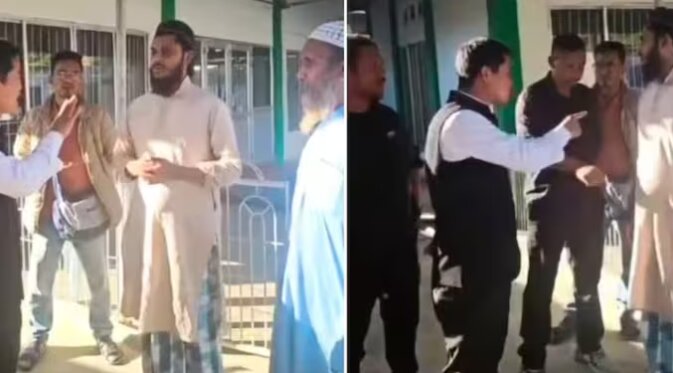 جنجال هندوها در یک مسجد پس از امتناع امام جماعت از گفتن شعار تحمیلی