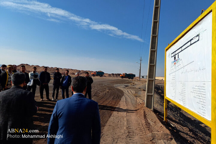 بازدید خبرنگاران از پروژه در حال ساخت فرودگاه بین المللی قم