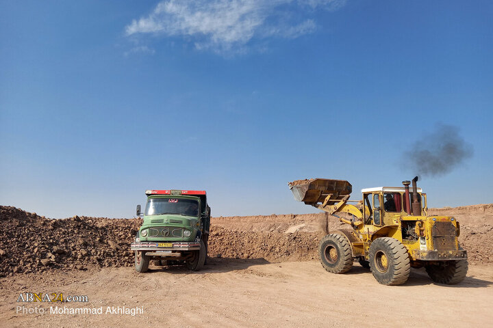 بازدید خبرنگاران از پروژه در حال ساخت فرودگاه بین المللی قم