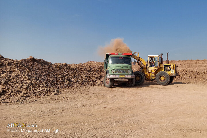 بازدید خبرنگاران از پروژه در حال ساخت فرودگاه بین المللی قم