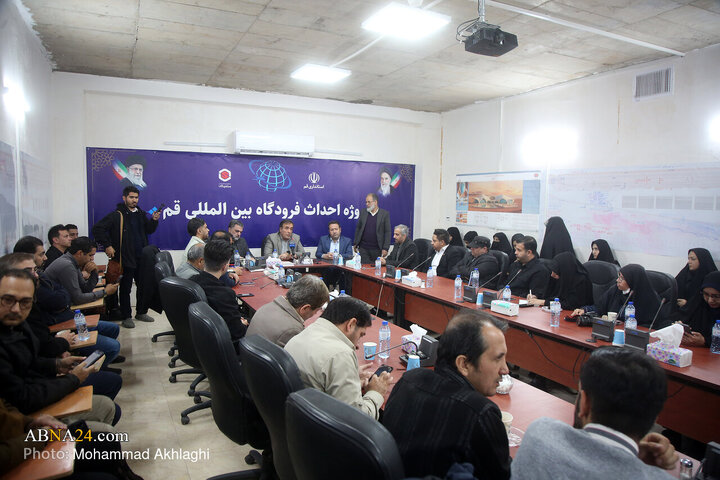 بازدید خبرنگاران از پروژه در حال ساخت فرودگاه بین المللی قم