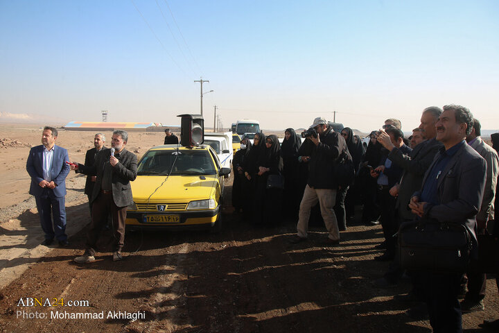 بازدید خبرنگاران از پروژه در حال ساخت فرودگاه بین المللی قم