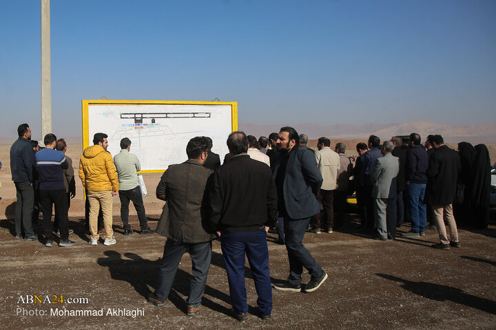 بازدید خبرنگاران از پروژه در حال ساخت فرودگاه بین المللی قم