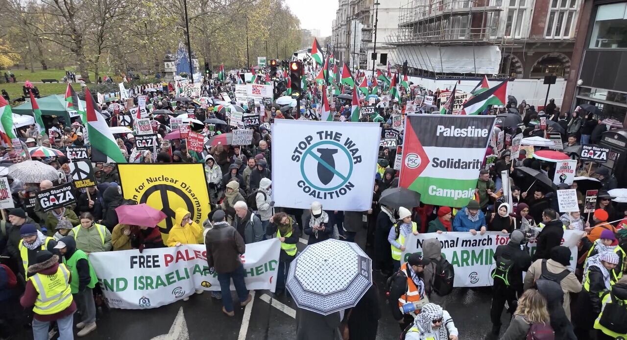 Mass Pro-Palestine Protest Marks International Day of Solidarity in London