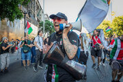Informe fotográfico |Día Internacional de Solidaridad con Palestina en Santiago de Chile: policía reprime a manifestantes pacíficos