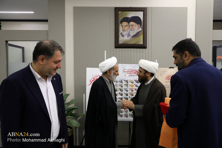 تقرير مصور/ القائم بأعمال رئيس جامعة الأديان والمذاهب يزور وكالة أنباء أهل البيت (ع)
