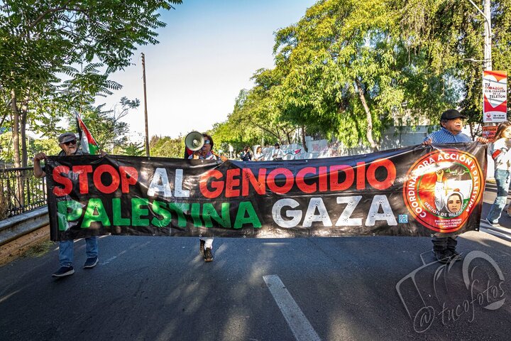 Informe fotográfico |Día Internacional de Solidaridad con Palestina en Santiago de Chile: policía reprime a manifestantes pacíficos