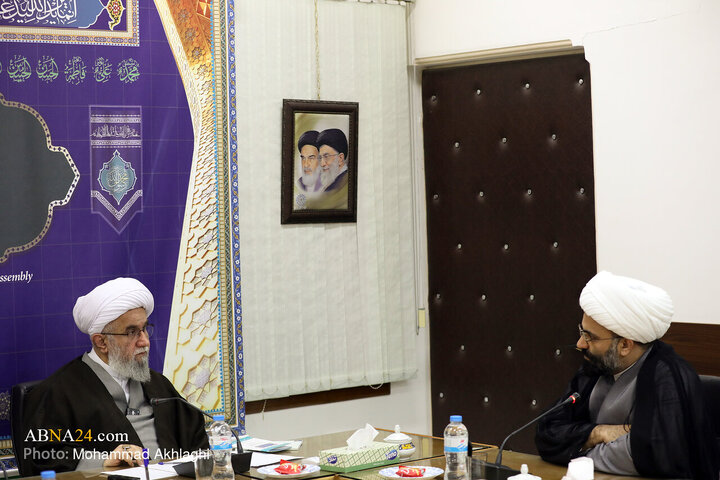 تقرير مصور/ منظمو مؤتمر إحياء ذكرى آية الله يزدي الدولي يلتقون آية الله رمضاني