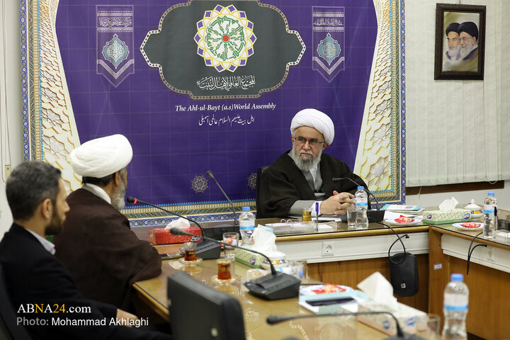 تقرير مصور/ منظمو مؤتمر إحياء ذكرى آية الله يزدي الدولي يلتقون آية الله رمضاني