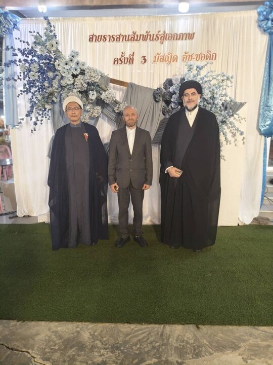 ထိုင်းနိုင်ငံရှိ အေမာမ် ဂျအ်ဖရ်ဆွာဒစ်က် (အ.စ) မတ်စ်ဂျစ်ဒ် တွင် ဂျာမေ အသိုလ် မွတ်စ်သဖွာ (ဆွ) အလ်အာ လေမီယဟ် ကိုယ်စားလှယ် တက်ရောက်သည့် စည်းလုံးညီညွတ်ရေးညီလာခံ ကျင်းပ ။။ ။ Photos