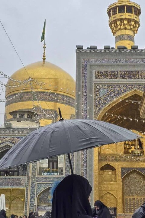 Photos: Rainfall at Imam Reza holy shrine