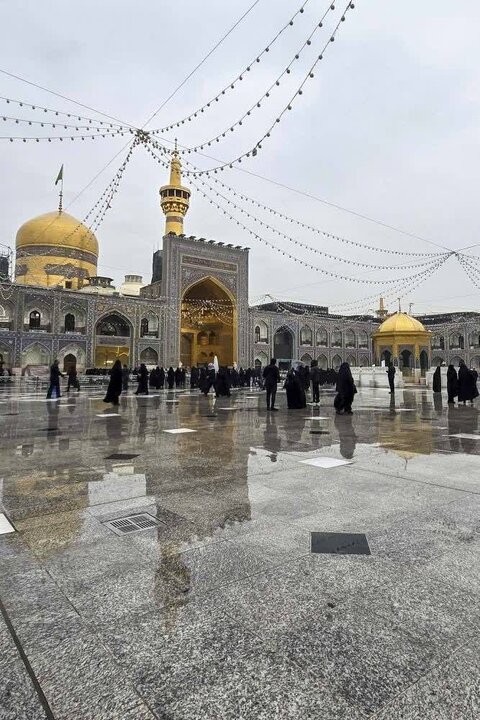 Photos: Rainfall at Imam Reza holy shrine